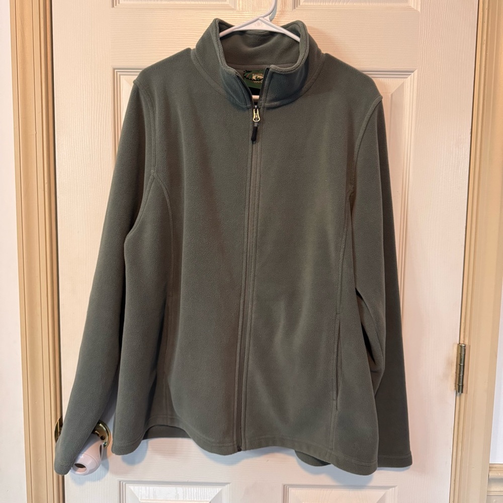 Stillwater Supply Co. Zip Up Fleece Jacket Size 2XL Light Green outdoors